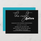 ザナイトリハーサルディナー招待状カード セーブザデート (正面/裏面)