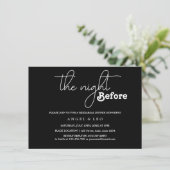 ザナイトリハーサルディナー招待状カード セーブザデート (スタンド正面)