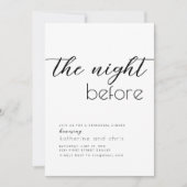 ザナイトリハーサルディナー招待状 招待状 (正面)