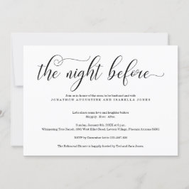 ザナイトリハーサルディナー招待状 招待状