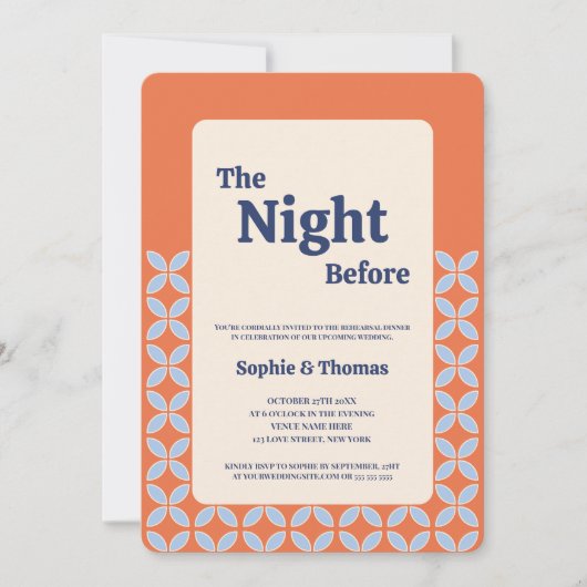 ザナイトリハーサルディナー招待状 招待状 (正面)