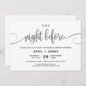 ザナイトリハーサルディナー招待状 招待状 (正面/裏面)