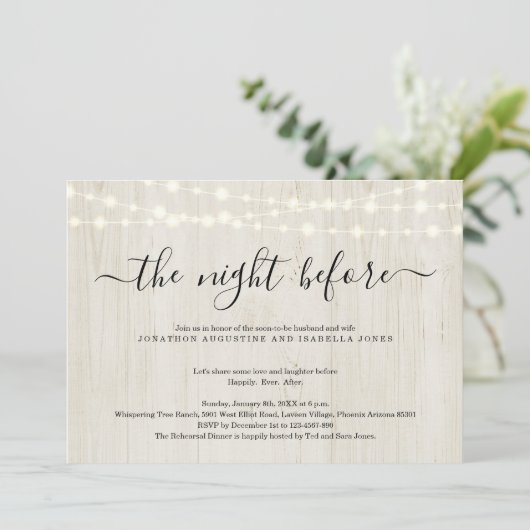 ザナイトリハーサルディナー招待状 招待状 (スタンド正面)