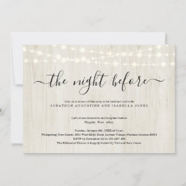 ザナイトリハーサルディナー招待状 招待状