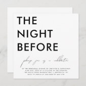 ザナイトリハーサルモダンディナー招待状 招待状 (正面/裏面)