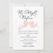 ザナイトリハーサル前ディナー招待状ボウ 招待状 (正面)