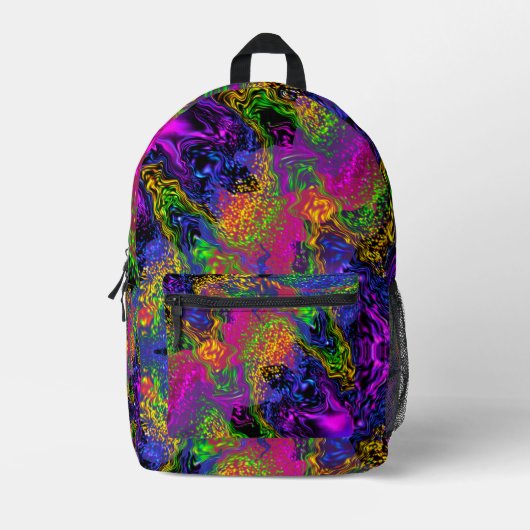 ザナイトリー抽象芸術 プリントバックパック (正面)