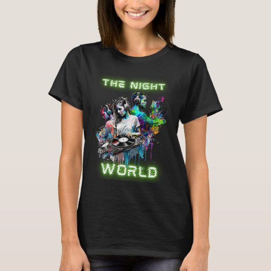 ザナイトワールドdj's theme party's tシャツ (正面)