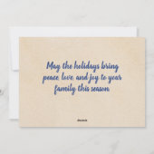 ザナイト静かフラットクリスマスホリデーカード シーズンカード (裏面)