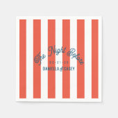 ザナイト・ファイブズ – ダニエラ&ケーシー スタンダードカクテルナプキン (正面)