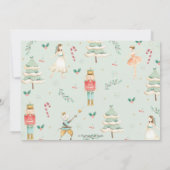 ザナットクラッカーウィンター・ワンダーランド1歳の誕生日 招待状 (裏面)