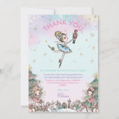 ザナットクラッカーシュガープラムフェアリー誕生日クリスマス サンキューカード (正面)