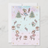 ザナットクラッカーシュガープラムフェアリー誕生日クリスマス サンキューカード (裏面)