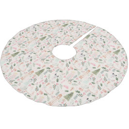 ザナツクラッカーウォーターカラーホリデーブラッシュポリエステル ブラッシュドポリエステルツリースカート