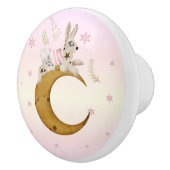 ザナツクラッカースイートバニーオンムーンセラミックノブ セラミックノブ (右)