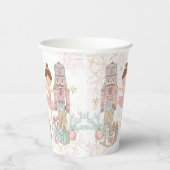 ザナツクラッカーバレエパステル赤面ピンククリスマス 紙コップ (右)