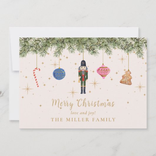 ザナツクラッカーフラットホリゾンタルホリデーカード シーズンカード (正面)