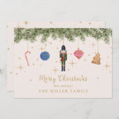 ザナツクラッカーフラットホリゾンタルホリデーカード シーズンカード (正面/裏面)