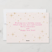 ザナツクラッカーフラットホリゾンタルホリデーカード シーズンカード (裏面)