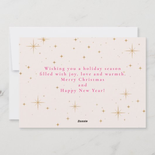 ザナツクラッカーフラットホリゾンタルホリデーカード シーズンカード (裏面)