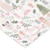 ザナツクラッカーホリデーウォーターカラー白 テーブルクロス (アングル)