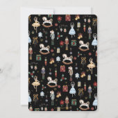 ザナツクラッカーヴィンテージクリスマス誕生日 招待状 (裏面)