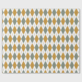 ザナドゥと金ゴールドアーガイル冬 ラッピングペーパー (フラット)