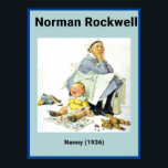 ザナニー ポスター<br><div class="desc">ノーマン・ロックウェルはアメリカのイラストレーターの一人で、1930年代半ばから1980年代半ばまで土曜日の夕べポスト誌に採用された。ロックウェルの画像は、アメリカの生活の小さな光景を捉え、ここで紹介されている画像は、子供を見守るために雇われた乳母の。子どもと介護者(LOL)の両方にとって、長い一日だったようだ。この「The Nanny」のポスターは私のプリント・オン・デマンド・ストアで購入できる。お感じしのまわりにの好奇心を満たすまで私の店を自由に閲覧する。</div>