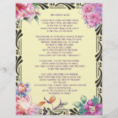 ザナローロードポエトリーパーソナライズされた紙 (裏面)