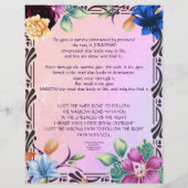 ザナローロード著作パーソナライズされた紙 (裏面)