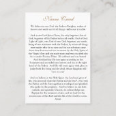 ザニセンクレード – 祈りの言葉カード（フラット） 名刺 (裏面)