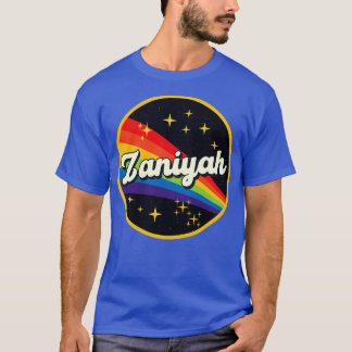 ザニヤレインボーイン宇宙ヴィンテージスタイル Tシャツ