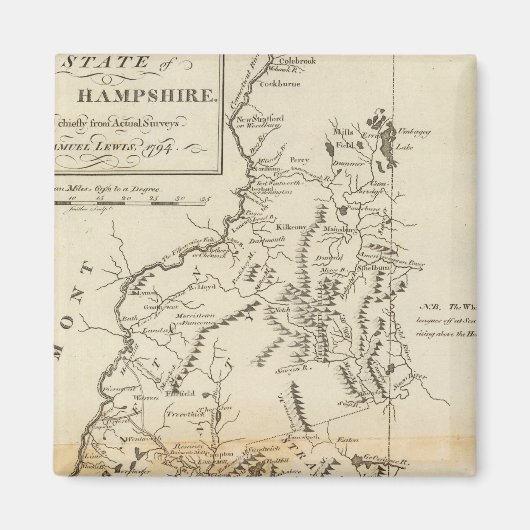 ザニューハンプシャー州 マグネット (正面)