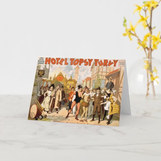 ザニューミュージカルコメディホテルトプシーターヴィ カード (黄色い花)