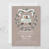 ザニューライウィズポスト結婚ズブランチ招待状 招待状 (正面)