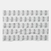 ザニュー素晴らしヨークシティ(タイポグラフィ) キッチンタオル (横)