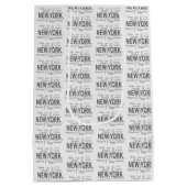 ザニュー素晴らしヨークシティ(タイポグラフィ) ミディアムペーパーバッグ (裏面)