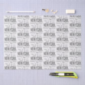 ザニュー素晴らしヨークシティ(タイポグラフィ) 薄葉紙 (クラフト)