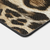 ザニーとスパイフィーのヒョウのスポットレザーグレインルック デスクマット (コーナー)