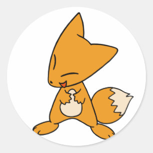 ザニーキツネ ラウンドシール