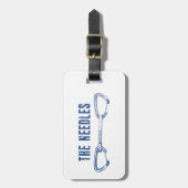 ザニードル登山クイックドロー ラゲッジタグ (正面縦)