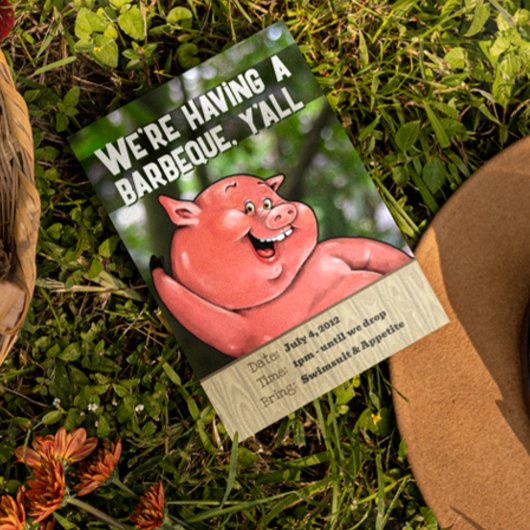 ザニーピグローストサマーバーベキューカスタム招待状 招待状