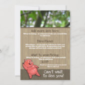 ザニーピグローストサマーバーベキューカスタム招待状 招待状 (裏面)