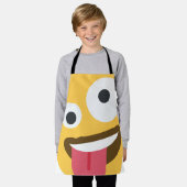 ザニー顔絵文字 エプロン (着用した状態)