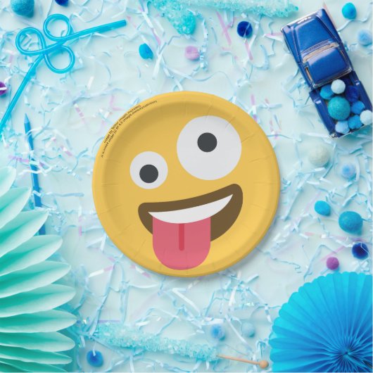 ザニー顔絵文字 ペーパープレート (パーティー)