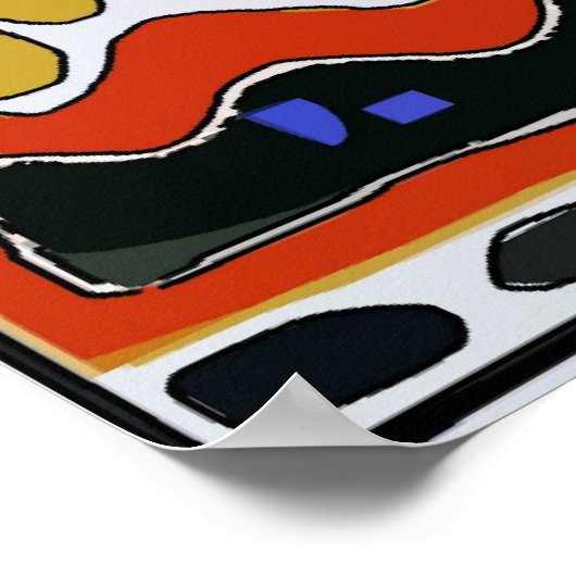 ザネイバーズ抽象芸術ジャズフェスティバル ポスター (角)