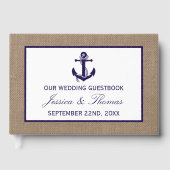 ザネイビーいかりオンバーラップビーチ結婚式コレクション ゲストブック (正面)