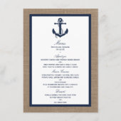 ザネイビーいかりオンバーラップビーチ結婚式コレクション メニュー (正面)