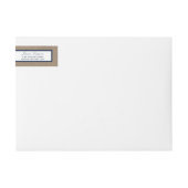 ザネイビーいかりオンバーラップビーチ結婚式コレクション ラップアラウンドラベル (正面)