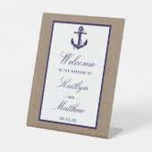 ザネイビーいかりオンバーラップビーチ結婚式コレクション 台座サイン (正面)